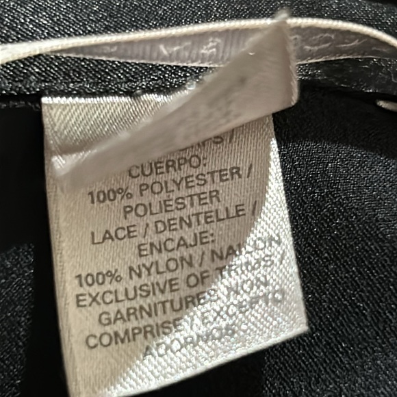 Vintage Victoria’s Secret Black Satin & Lace Belted Kimono Dressing Gown Robe M - Picture 12 of 13